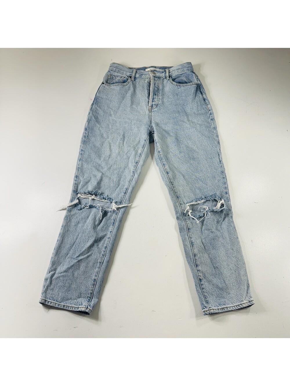 Pacsun High Rise Straight Jeans Light Wash Distressed Women’s Size 26
